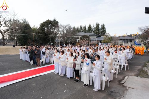 ภาพ No.132288:พิธีประดิษฐานยอดอุโบสถ บูชาธรรม 80 ปี หลวงพ่อธัมมชโย ณ วัดพระธรรมกายโทชิหงิ ประเทศญี่ปุ่น วันอาทิตย์ที่ 24 มีนาคม พ.ศ. 2567