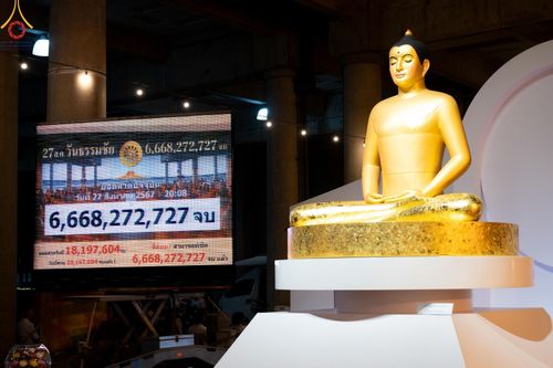 ภาพ No.150419:พิธีจุดประทีป และพิธีฉลองชัยสวดมนต์ บทธัมมจักกัปปวัตตนสูตร ครบ 6,668,272,727 จบ เนื่องในวันธรรมชัย 27 สิงหาคม พ.ศ. 2567 ณ มหารัตนวิหารคด วัดพระธรรมกาย