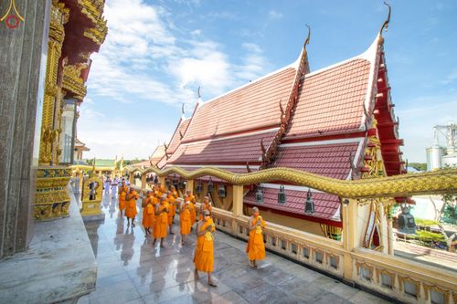 ภาพ No.65893:พิธีอุปสมบทวัดแค อ.พระสมุทรเจดีย์ จ.สมุทรปราการ รับบุญจัดงานโดยสำนักพัฒนาเยาวชนโลก ในโครงการอุปสมบทบูชาธรรม มหาปูชนียาจารย์ประจำปี 2565 เมื่อวันที่ 7 ธันวาคม พ.ศ. 2565