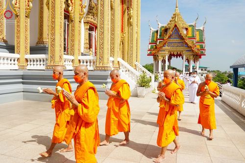 ภาพ No.66966:พิธีอุปสมบทวัดละหาร อ.บางบัวทอง    จ.นนทบุรี รับบุญจัดงานโดย สำนักต่างประเทศ เมื่อวันที่ 7 ธันวาคม พ.ศ. 2565