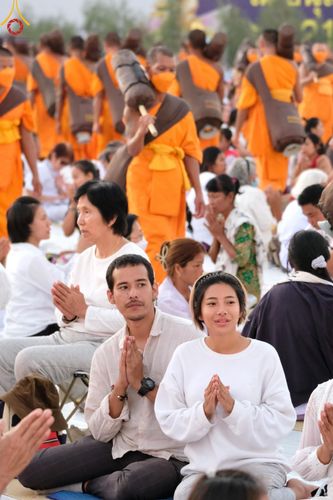 ภาพ No.116786:พิธีต้อนรับพระธรรมยาตรา ปีที่ 12 ณ อนุสรณ์สถานบางปลา จ.นครปฐม วันที่ 21 มกราคม พ.ศ. 2567