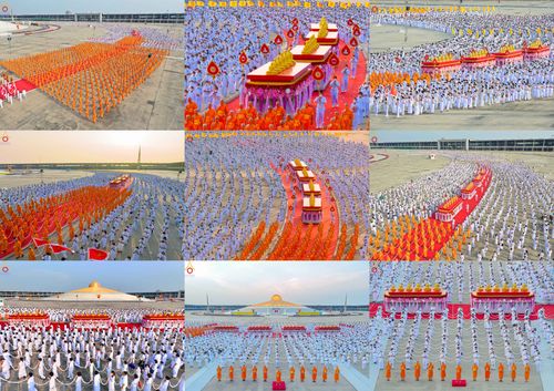 ภาพ No.79044:พิธีอัญเชิญองค์พระบรมพุทธเจ้า 24 องค์ เวียนประทักษิณรอบพระมหาธรรมกายเจดีย์ ณ วัดพระธรรมกาย  วันที่ 2 เมษายน พ.ศ. 2566