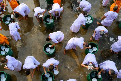 ภาพ No.63607:พิธีปลงผมนาคธรรมทายาท โครงการอุปสมบทบูชาธรรม มหาปูชนียาจารย์ประจำปี 2565 วันที่ 19 พฤศจิกายน พ.ศ. 2565 ณ สภาธรรมกายสากล วัดพระธรรมกาย