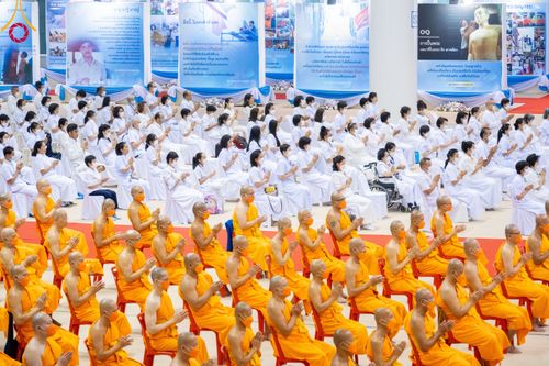 ภาพ No.90655:พิธีบำเพ็ญกุศลสวดพระอภิธรรม อุบาสกถาวร พรหมถาวร (อุบาสกผู้ปั้นพระ) วันอาทิตย์ที่ 15 ตุลาคม พ.ศ. 2566 ณ ห้องแก้วสารพัดนึก 1 สภาธรรมกายสากล วัดพระธรรมกาย จ.ปทุมธานี