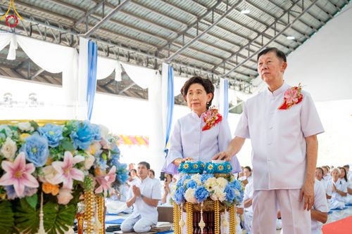 ภาพ No.310978:วันอาทิตย์ที่ 22 กุมภาพันธ์ พ.ศ. 2569 พิธีประดิษฐานพระประธาน “พระธรรมกาย” ณ ธุดงคสถานอำนาจเจริญ จังหวัดอำนาจเจริญ