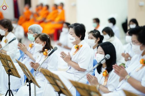 ภาพ No.72644:พิธีถวายภัตตาหารเป็นสังฆทาน แด่คณะพระธรรมยาตราฯ ในโครงการธรรมยาตรากตัญญูบูชา มหาปูชนียาจารย์ พระมงคลเทพมุนี(สด จนฺทสโร) พระผู้ปราบมาร อนุสรณ์สถาน 7 แห่ง ปีที่ 11 วันที่ 19 มกราคม พ.ศ. 2566