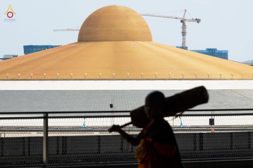 ภาพ No.81037:การฝึกเดินธุดงค์ของสามเณร ในโครงการบรรพชาสามเณรเพื่อฟื้นฟูพระพุทธศาสนาทั่วไทย ประจำปี 2566 ณ วิหารคดชั้น2 วัดพระธรรมกาย