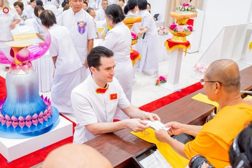 ภาพ No.234777:วันอาทิตย์ที่ 20 กรกฎาคม  พ.ศ.2568 พิธีทอดผ้าป่าภาคพื้นอเมริกา พิธีเจริญพระพุทธมนต์ ฉลองอาคารแก้วธรรมชัยรัตนอนันต์ วัดพระธรรมกายเทนเนสซี ประเทศสหรัฐอเมริกา