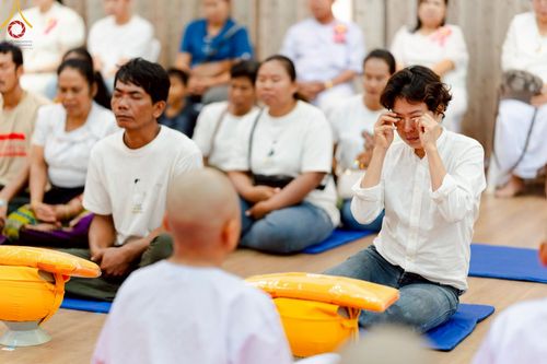 ภาพ No.216492:วันอังคารที่ 8 เม.ย. พ.ศ. 2568 พิธีบรรพชาสามเณร ณ ศูนย์ปฏิบัติธรรมเขาคิชฌกูฏ จันทบุรี