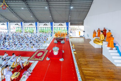 ภาพ No.310975:วันอาทิตย์ที่ 22 กุมภาพันธ์ พ.ศ. 2569 พิธีประดิษฐานพระประธาน “พระธรรมกาย” ณ ธุดงคสถานอำนาจเจริญ จังหวัดอำนาจเจริญ