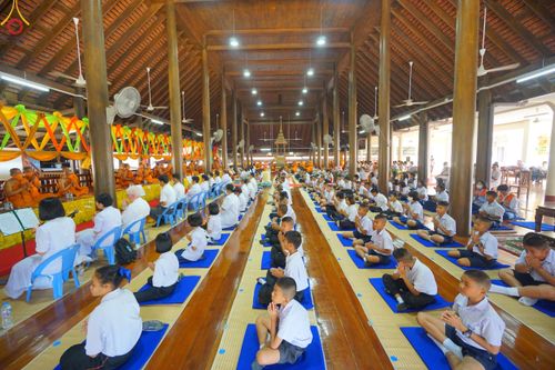 ภาพ No.108907:พิธีทอดผ้าป่าทำนุบำรุงศาสนสถาน ณ วัดสรรเพชญ ต.ยายชา อ.สามพราน จ.นครปฐม วันที่ 9 มกราคม พ.ศ. 2567