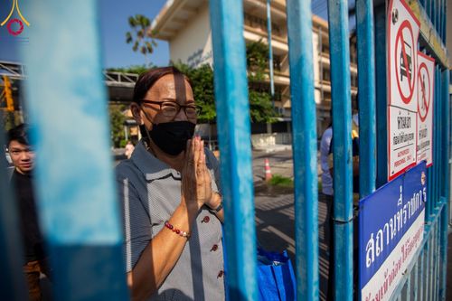 ภาพ No.107838:พิธีต้อนรับพระธรรมยาตรา ในโครงการธรรมยาตรากตัญญูบูชา มหาปูชนียาจารย์ พระมงคลเทพมุนี(สด จนฺทสโร) พระผู้ปราบมาร อนุสรณ์สถาน 7 แห่ง ปีที่ 12 วันที่ 7 มกราคม พ.ศ. 2567 ณ อนุสรณ์สถานคลองบางนางแท่น  อ.สามพราน จ.นครปฐม