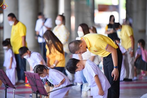 ภาพ No.84572:โครงการส่งเสริมและพัฒนาผู้เรียนมีคุณธรรม  จริยธรรม ประจำปีงบประมาณ 2566 ศูนย์พัฒนาเด็กเล็กและโรงเรียนอนุบาล องค์การบริหารส่วนตำบลคลองสาม ณ ศูนย์การเรียนรู้ UG5 Power พลังความดีสากล 5 ประการ มหารัตนวิหารคต วัดพระธรรมกาย วันอังคารที่ 25 กรกฎาคม พ.ศ. 2566