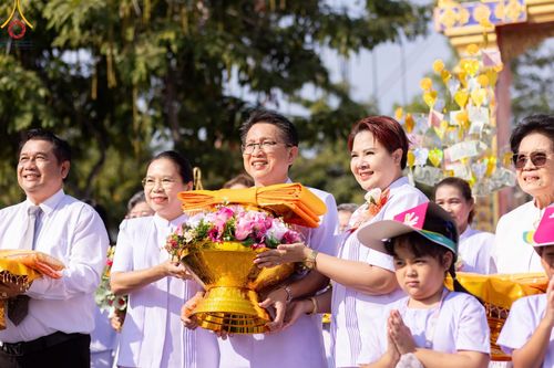 ภาพ No.113940:พิธีทอดผ้าป่าทำนุบำรุงศาสนสถาน ณ วัดเกิดการอุดม ต.คลองสาม อ.คลองหลวง จ.ปทุมธานี วันที่ 17 มกราคม พ.ศ. 2567