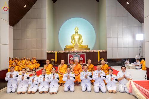 ภาพ No.332383:วันเสาร์ที่ 6 มิถุนายน พ.ศ.2569 พิธีต้อนรับสัญญาบัตร พัดยศ พระราชภาวนาวชิรวิเทศ วิ. ณ อุโบสถพระไตรปิฏก วัดพระธรรมกาย