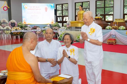 ภาพ No.314880:วันอาทิตย์ที่ 22 มีนาคม พ.ศ. 2569 พิธีบำเพ็ญกุศล คุณพ่อณรงค์ จินตมากุล  สิริอายุ 99 ปี 11 เดือน โยมบิดา พระครูปลัดรัตนวีรวัฒน์ (รังสฤษดิ์ อิทฺธิจินตโก) ที่ปรึกษาเจ้าคณะจังหวัดปทุมธานี เจ้าอาวาสวัดพระธรรมกาย  ณ ห้องปลูกศรัทธา 2 วัดพระธรรมกาย ปทุมธานี