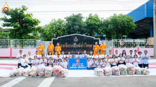 ภาพ No.342589:วันที่ 5 สิงหาคม พ.ศ. 2569  กิจกรรมตักบาตรโครงการรักความดี เพื่อเผยแผ่งานพระพุทธศาสนา  ศูนย์คมนาคม วัดพระธรรมกาย ณ โรงเรียนสังข์อ่ำ อ.คลองหลวง จ.ปทุมธานี