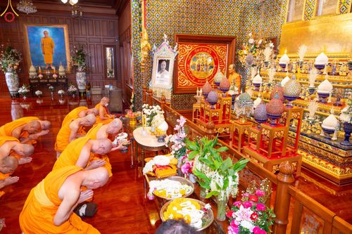 ภาพ No.84921:พิธีทำสามีจิกรรมและรับฟังโอวาท จากพระผู้ใหญ่ พระมหาเถระ พระสังฆาธิการ เนื่องในเทศกาลเข้าพรรษา ของคณะสงฆ์วัดพระธรรมกาย นำโดยหลวงพ่อทัตตชีโว วันที่ 3 สิงหาคม พ.ศ. 2566