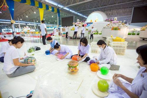 ภาพ No.222719:วันอาทิตย์ต้นเดือนที่ 4 พฤษภาคม พ.ศ. 2568 พิธีบูชาข้าวพระ ณ สภาธรรมกายสากล วัดพระธรรมกาย