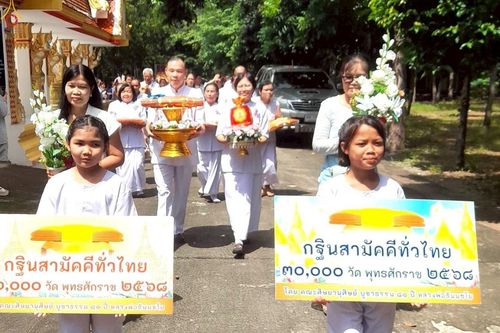 ภาพ No.268862:วันที่ 12 ตุลาคม พ.ศ. 2568 พิธีทอดกฐินสามัคคีทั่วไทย ณ วัดกุดขมิ้น อำเภอสูงเนิน จังหวัดนครราชสีมา โดยคณะศิษยานุศิษย์ บูชาธรรม 81 ปี หลวงพ่อธัมมชโย