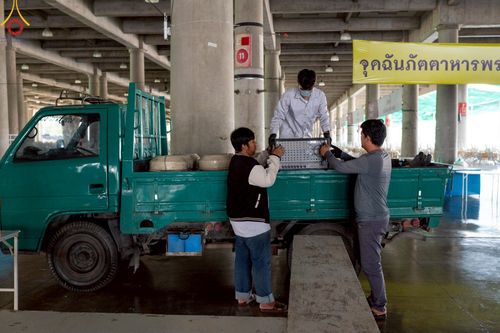 ภาพ No.218332:วันที่ 14-15 เมษายน พ.ศ. 2568 การเตรียมงานเครื่องเสียง , การเตรียมงานติดผ้ารับประเคน , การเตรียมงานเครื่องนอนพระสังฆาธิการ , การเตรียมงานจุดนั่งสาธุชน , การเตรียมงานถุงน้ำถ่วงน้ำหนักโต๊ะ , การเตรียมงานภาชนะฉันภัตตาหาร เพื่องานวันคุ้มครองโลก 22 เมษายน พ.ศ