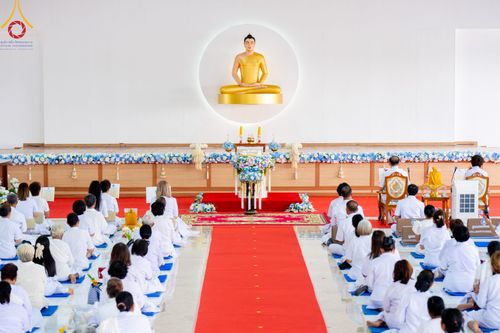 ภาพ No.310985:วันอาทิตย์ที่ 22 กุมภาพันธ์ พ.ศ. 2569 พิธีประดิษฐานพระประธาน “พระธรรมกาย” ณ ธุดงคสถานอำนาจเจริญ จังหวัดอำนาจเจริญ