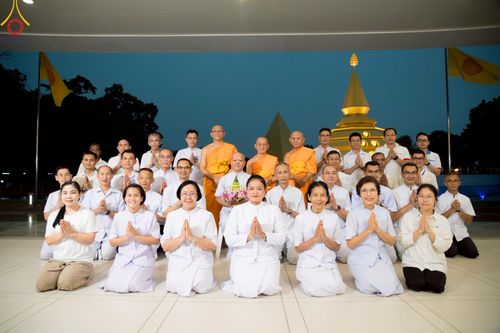 ภาพ No.223287:วันที่ 2 -10 พฤษภาคม พ.ศ. 2568 พิธีตัดปอยผม ปลงผม พิธีขอขมาลาอุปสมบทอุทิศชีวิต ของอุบาสก พิสิทธิ์ หมื่นแกล้ว  ณ วัดพระธรรมกาย