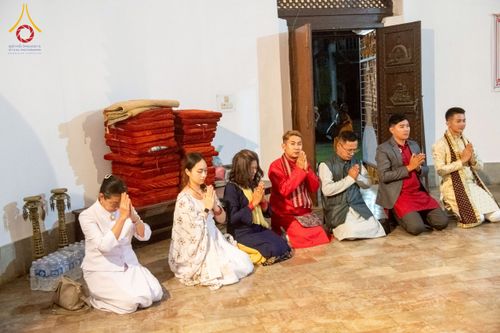 ภาพ No.213049:วันที่ 14 - 15 มีนาคม พ.ศ. 2568 คณะสงฆ์และสามเณรเดินธรรมยาตรา ในโครงการบวชสามเณรเนปาล 500 รูป ไปยังสถานที่รอบมายาเทวีและลุมพินีเกรด ณ ลุมพินี ประเทศเนปาล