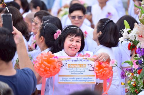 ภาพ No.241362:วันอาทิตย์ที่ 24 สิงหาคม พ.ศ.2568 พิธีปฐมผ้าป่าสถาปนาองค์พระเจดีย์เพื่อสร้างสันติภาพโลก พิธีไถ่ชีวิตโค สร้างมหากุศลด้วยการให้ชีวิตสัตว์เป็นทาน ณ ศูนย์ปฏิบัติธรรมสระบุรี อ.พระพุทธบาท จ.สระบุรี