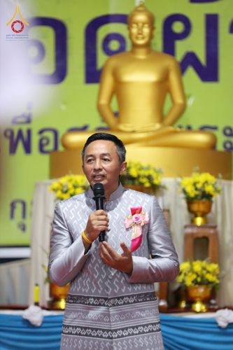 ภาพ No.76253:พิธีกลั่นแผ่นดินสร้างมหาเจดีย์ปัตตานี , พิธีตักบาตรแด่พระภิกษุสงฆ์ 159 รูป ,  พิธีทอดผ้าป่า , พิธีโปรยรัตนชาติ ,  พิธีจุดประทีปถวายเป็นพุทธบูชา ณ ศูนย์อบรมเยาวชนปัตตานี จ.ปัตตานี วันอาทิตย์ที่ 5 กุมภาพันธ์ พ.ศ.2566