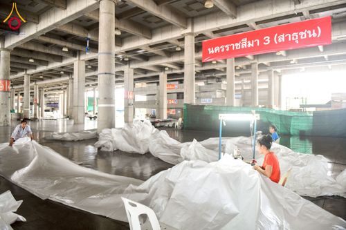 ภาพ No.217684:วันที่ 2-14 เมษายน พ.ศ. 2568 เจ้าหน้าที่เตรียมงานวันคุ้มครองโลก ชุดที่ 1 วัดพระธรรมกาย จ.ปทุมธานี