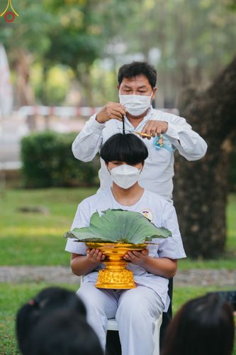 ภาพ No.80069:พิธีตัดปอยผมและปลงผมนาคธรรมทายาท โครงการอุปสมบทหมู่ธรรมทายาท พุทธศาสตร์สากลรุ่นที่ 7 (ภาคฤดูร้อน) วันอาทิตย์ที่ 9 เมษายน พ.ศ.2566