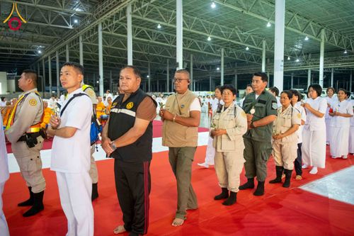 ภาพ No.316714:วันอาทิตย์ที่ 29 มีนาคม พ.ศ. 2569 พิธีทอดผ้าบังสุกุลและพิธีชำระร่าง โยมพ่อณรงค์ จินตมากุล  สิริอายุ 99 ปี 11 เดือน โยมบิดา พระครูปลัดรัตนวีรวัฒน์ (รังสฤษดิ์ อิทฺธิจินตโก) ที่ปรึกษาเจ้าคณะจังหวัดปทุมธานี เจ้าอาวาสวัดพระธรรมกาย  ณ ฌาปนสถานชั่วคราว ทางเข้า 