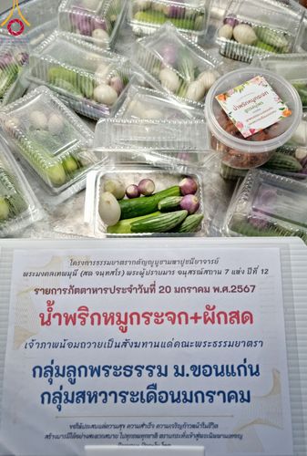 ภาพ No.115714:พิธีถวายภัตตาหารเป็นสังฆทาน แด่คณะพระธรรมยาตรา ปีที่ 12 วันที่ 20 มกราคม พ.ศ. 2567 ณ วัดโบสถ์(บน) บางคูเวียง จ.นนทบุรี