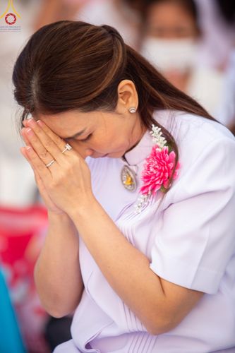 ภาพ No.118544:พิธีตักบาตรพระธรรมยาตรา ปีที่ 12 ณ อนุสรณ์สถานลำดับที่ 5 สถานที่เผยแผ่วิชชาธรรมกายครั้งแรก อนุสรณ์สถานบางปลา จ.นครปฐม วันที่ 25 มกราคม พ.ศ. 2567