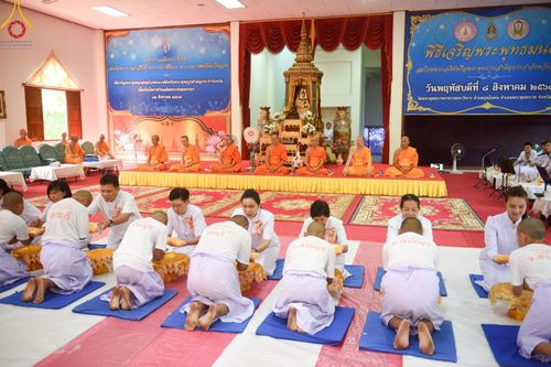 ภาพ No.216376:วันเสาร์ที่ 5 เมษายน พ.ศ. 2568 พิธีขอบรรพชา พิธีขอสรณคมน์และศีล พิธีขอนิสสัย พิธีถวายบาตร ในโครงการบรรพชาสามเณรฟื้นฟูพระพุทธศาสนาทั่วไทย  ณ วัดพระพุทธบาท ราชวรมหาวิหาร ต.ขุนโขลน อ.พระพุทธบาท จ.สระบุรี