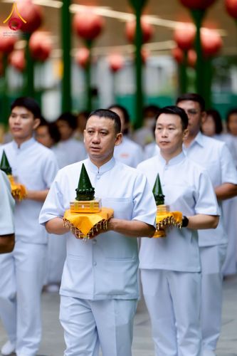 ภาพ No.223580:วันที่ 11 พฤษภาคม พ.ศ. 2568 พิธีบรรพชาของอุบาสก พิสิทธิ์ หมื่นแกล้ว  ณ วัดพระธรรมกาย