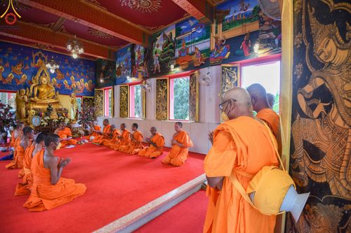 ภาพ No.102080:พิธีบรรพชาและอุปสมบทหมู่ธรรมทายาท ในโครงการอุปสมบทหมู่ รุ่นบูชาธรรมมหาปูชนียาจารย์ ณ วัดพระพุทธบาทราชวรมหาวิหาร และวัดนิคมวาสี อ.พระพุทธบาท จ.สระบุรี วันเสาร์ที่ 9 ธันวาคม พ.ศ. 2566