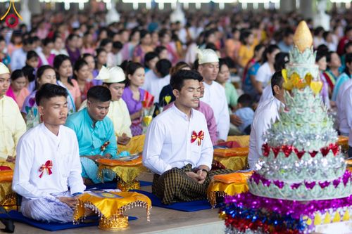 ภาพ No.100049:พิธีทอดผ้าป่า เมียนมาร์ และพิธีสวดธรรมจักร ครั้งที่ 5 ประจำปี พ.ศ. 2566 วันอาทิตย์ที่ 3 ธันวาคม พ.ศ. 2566