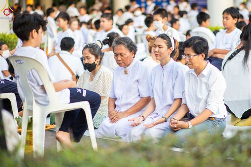 ภาพ No.78394:พิธีตัดปอยผม โครงการหน่อแก้วเปรียญธรรมรุ่นที่ 11  วันที่ 26 มีนาคม พ.ศ.2566  ณ หมู่กุฏิสามเณร อาคารค่ายจองแชมป์ วัดพระธรรมกาย