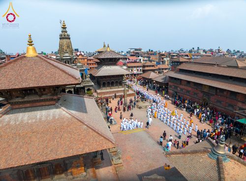 ภาพ No.129940:พิธีตัดปอยผมและแห่นาคธรรมทายาท ในโครงการบรรพชา 1,250 รูป ณ แดนประสูติ สวนลุมพินี ประเทศเนปาล วันที่ 2 มีนาคม พ.ศ. 2567