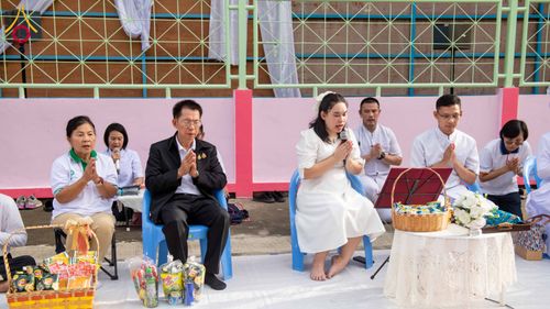 ภาพ No.342550:วันที่ 5 สิงหาคม พ.ศ. 2569  กิจกรรมตักบาตรโครงการรักความดี เพื่อเผยแผ่งานพระพุทธศาสนา  ศูนย์คมนาคม วัดพระธรรมกาย ณ โรงเรียนสังข์อ่ำ อ.คลองหลวง จ.ปทุมธานี