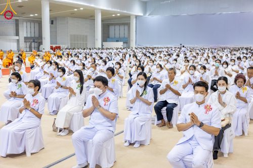 ภาพ No.91095:พิธีบำเพ็ญกุศลสวดพระอภิธรรม  อุบาสกถาวร พรหมถาวร (อุบาสกผู้ปั้นพระ) คืนสุดท้าย วันศุกร์ที่ 20 ตุลาคม พ.ศ. 2566 ณ ห้องแก้วสารพัดนึก 1 สภาธรรมกายสากล วัดพระธรรมกาย จ.ปทุมธานี