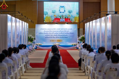 ภาพ No.90660:พิธีบำเพ็ญกุศลสวดพระอภิธรรม อุบาสกถาวร พรหมถาวร (อุบาสกผู้ปั้นพระ) วันอาทิตย์ที่ 15 ตุลาคม พ.ศ. 2566 ณ ห้องแก้วสารพัดนึก 1 สภาธรรมกายสากล วัดพระธรรมกาย จ.ปทุมธานี