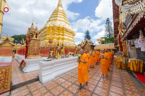 ภาพ No.329188:วันเสาร์ที่ 16 พฤษภาคม พ.ศ.2569 ธรรมยาตรา เดินดูดวงขึ้นดอยฉลองแชมป์บาลี วัดบ้านขุน อำเภอฮอด จังหวัดเชียงใหม่