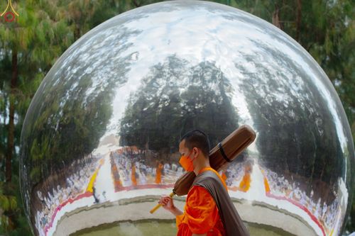 ภาพ No.69087:พิธีต้อนรับพระธรรมยาตรา ในโครงการธรรมยาตรากตัญญูบูชา มหาปูชนียาจารย์ พระมงคลเทพมุนี(สด จนฺทสโร) พระผู้ปราบมาร อนุสรณ์สถาน 7 แห่ง ปีที่ 11 วันที่ 3 มกราคม พ.ศ. 2566 ณ อนุสรณ์สถานมหาวิหารพระมงคลเทพมุนี จ.สุพรรณบุรี
