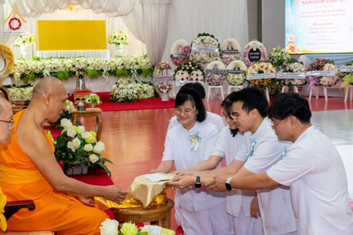 ภาพ No.314883:วันอาทิตย์ที่ 22 มีนาคม พ.ศ. 2569 พิธีบำเพ็ญกุศล คุณพ่อณรงค์ จินตมากุล  สิริอายุ 99 ปี 11 เดือน โยมบิดา พระครูปลัดรัตนวีรวัฒน์ (รังสฤษดิ์ อิทฺธิจินตโก) ที่ปรึกษาเจ้าคณะจังหวัดปทุมธานี เจ้าอาวาสวัดพระธรรมกาย  ณ ห้องปลูกศรัทธา 2 วัดพระธรรมกาย ปทุมธานี