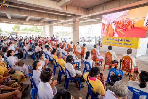 ภาพ No.79512:พิธีเททองหล่อพระประธาน ประจำอุโบสถวัดสายสุวพรรณ ณ มณฑลพิธีฯ ธรรมอุทยาน สัตตมหาสถาน หน้าอุโบสถวัดสายสุวพรรณ ต.คลองสี่ อ.คลองหลวง จ.ปทุมธานี วันเสาร์ที่ 1 เมษายน พ.ศ. 2566