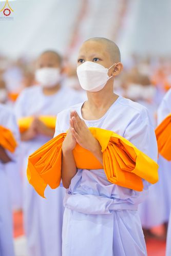 ภาพ No.79846:พิธีขอบรรพชา , พิธีคล้องอังสะ พิธีขอสรณคมน์และศีล , พิธีขอนิสสัย ในโครงการบรรพชาสามเณรฟื้นฟูพระพุทธศาสนาทั่วไทย วันเสาร์ที่ 8 เมษายน พ.ศ.2566