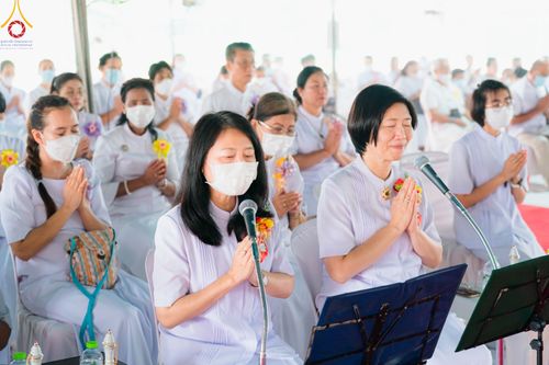 ภาพ No.81404:พิธีทอดผ้าป่า วางดวงแก้วบรมจักรพรรดิ  โปรยรัตนชาติ และพิธีตอกเสาเข็มมงคลต้นแรก อาคาร 80 ปี หลวงพ่อธัมมชโย ณ ศูนย์ปฏิบัติธรรมวิหารแดง อำเภอวิหารแดง จังหวัดสระบุรี วันอาทิตย์ที่ 28 พฤษภาคม พ.ศ.2566